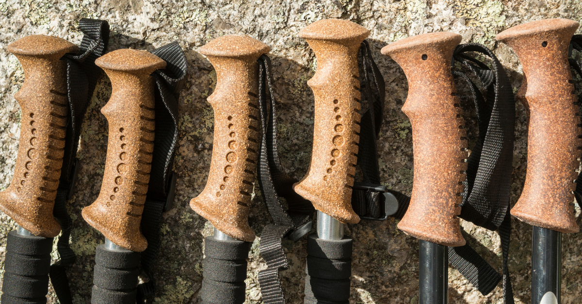 Comparison of cork hiking pole grips