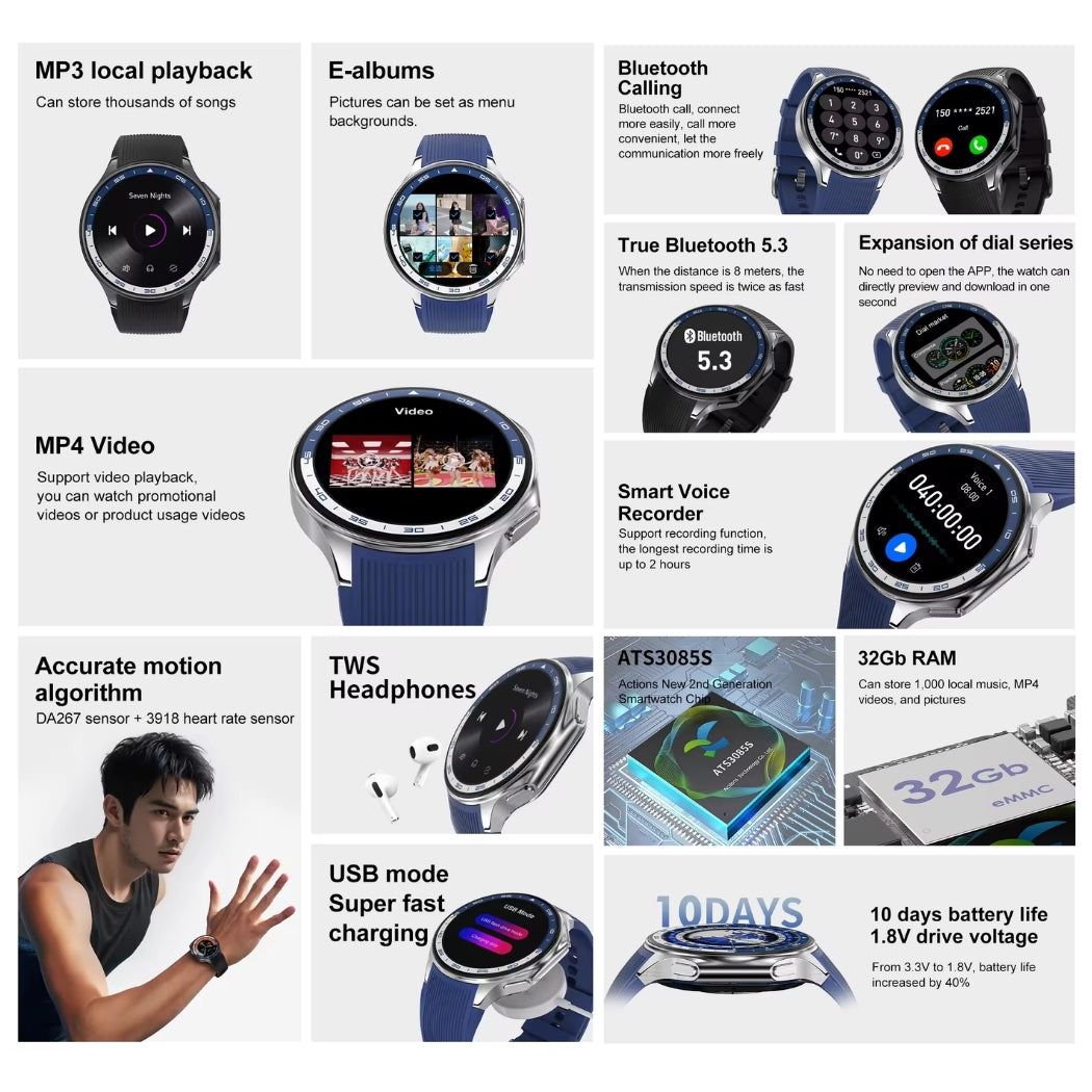 Hagell Smart Watch AMOLED